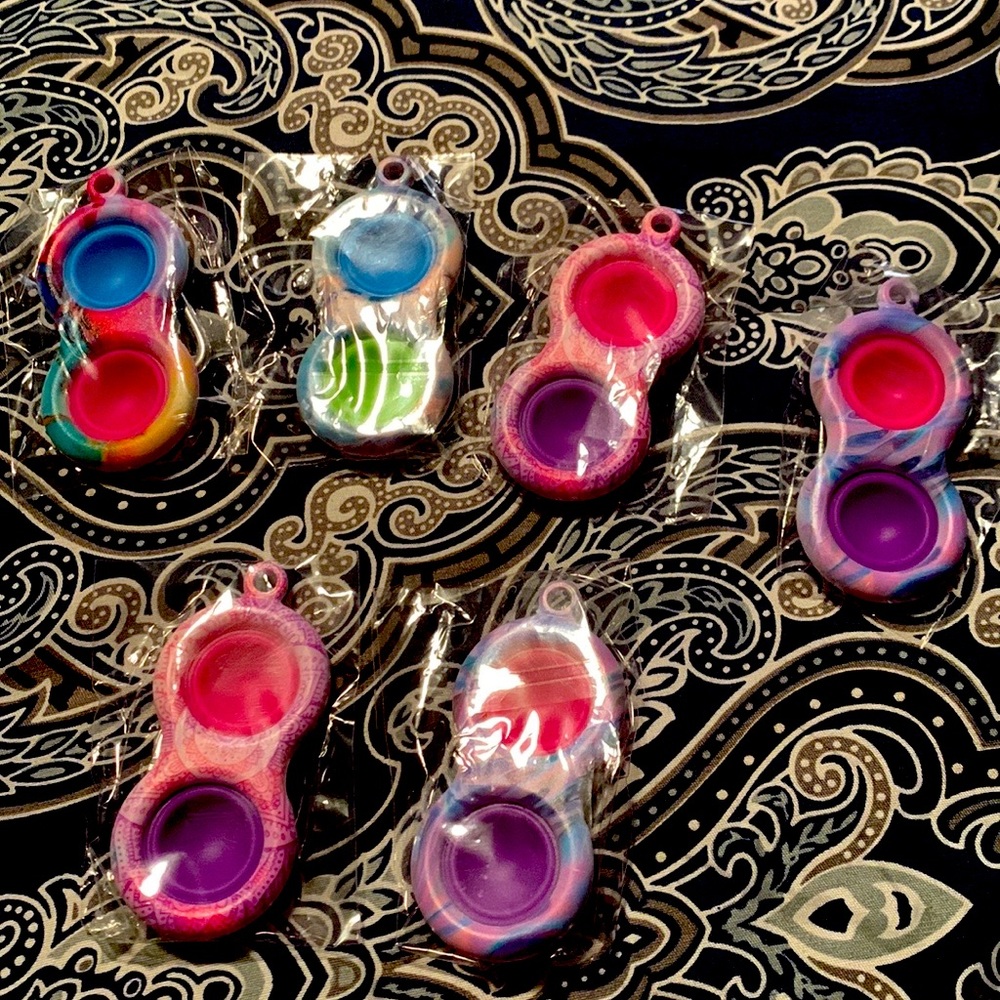 Double  Dimple Fidget Keychain (6 pk)